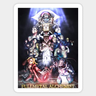 Fullmetal Alchemist Movie Poster (Gold Title) Sticker